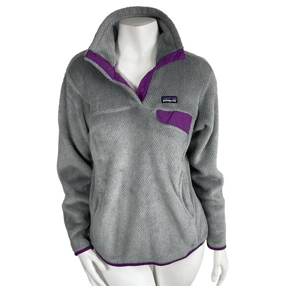 Patagonia Jackets & Blazers - Patagonia Women's M Re‎ Tool Snap T Polartec Fleece Pullover Jacket Cozy Casual